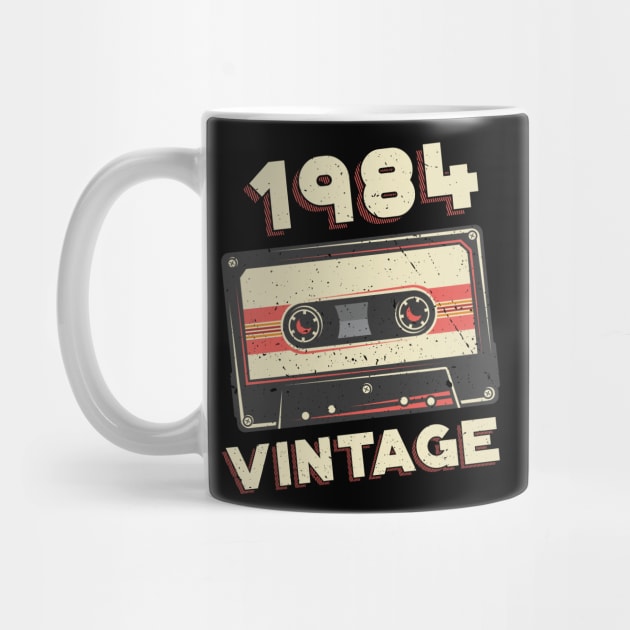 Vintage 1984 Retro Cassette Tape 36th Birthday by aneisha